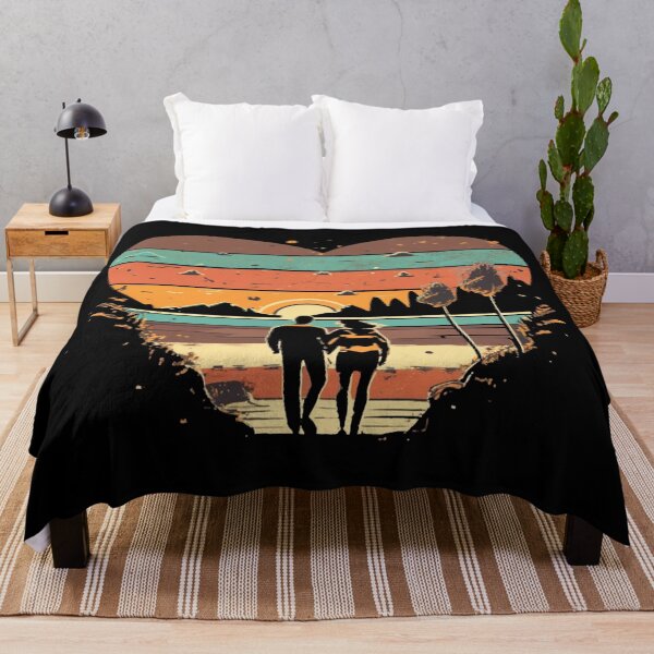 Item preview, Vintage colors sunset  lovers with romanti couple designed and sold by desinganddecor.