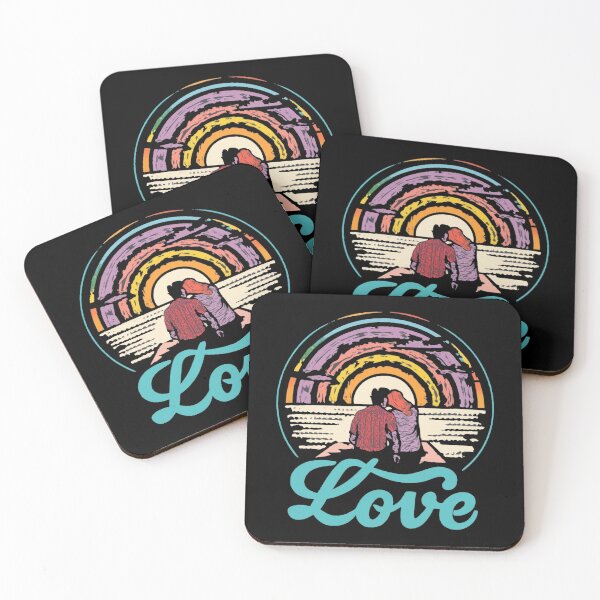 Item preview, Vintage colors sunset  lovers with romanti couple designed and sold by desinganddecor.