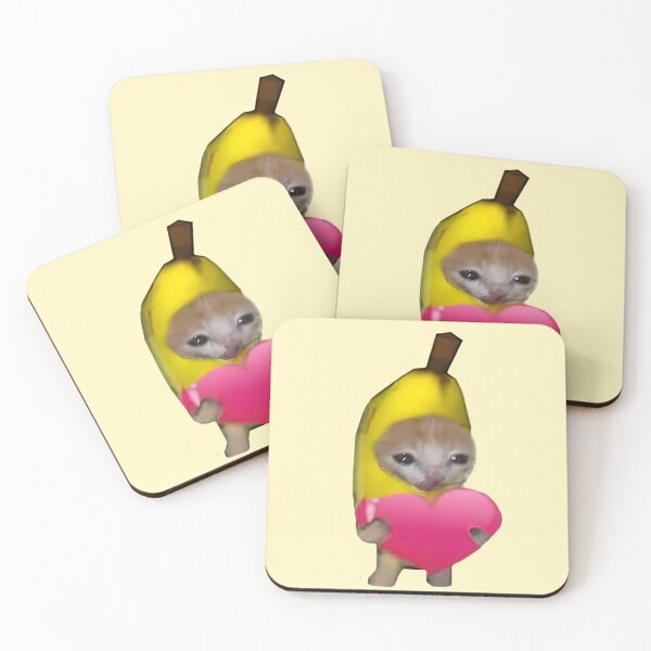 Item preview, Banana cat heart designed and sold by Fyleth.