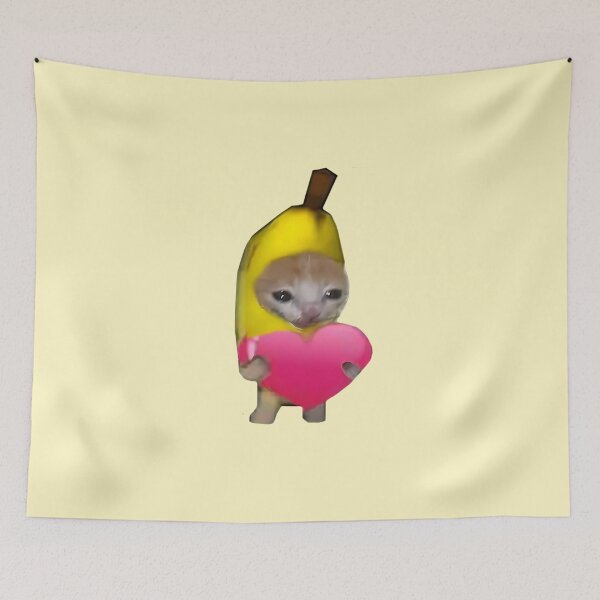 Item preview, Banana cat heart designed and sold by Fyleth.