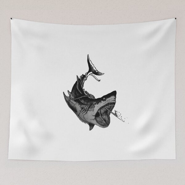 Item preview, shark vs harpoon  designed and sold by unicreationx.