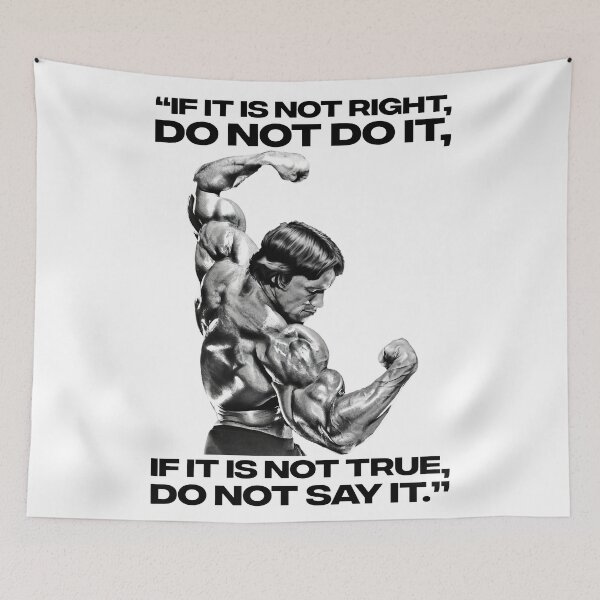 Item preview, Stoic Quote “If it is not right, do not do it, if it is not true, do not say it.” Arnold Schwarzenegger Fan art designed and sold by HuzaifaNaveedh.