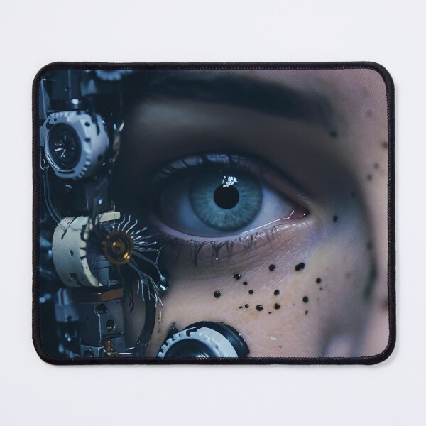 Item preview, Futuristic Vision: Human with Cybernetic Implants designed and sold by cyberartmaker.