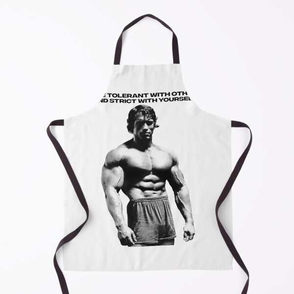Item preview, Stoic Quote “Be tolerant with others and strict with yourself.” Arnold Schwarzenegger fan art designed and sold by HuzaifaNaveedh.