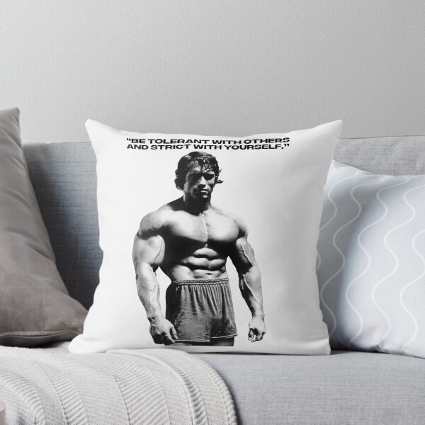 Item preview, Stoic Quote “Be tolerant with others and strict with yourself.” Arnold Schwarzenegger fan art designed and sold by HuzaifaNaveedh.