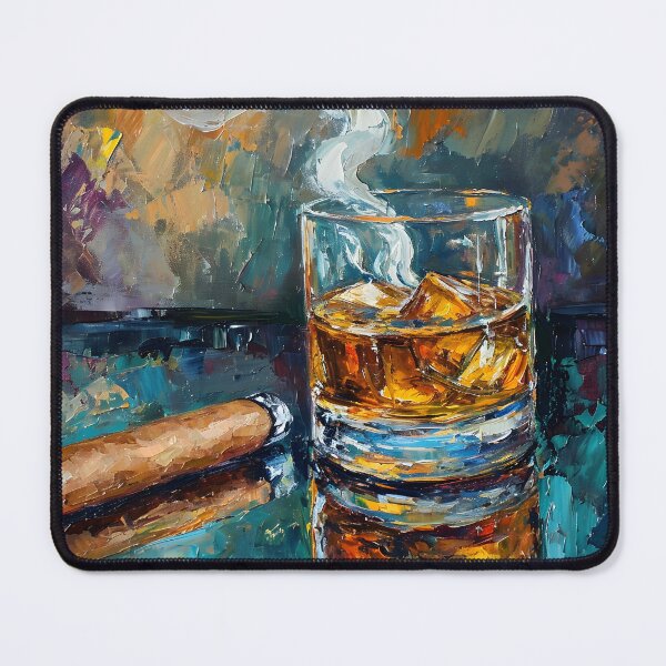 Item preview, Artistic Alchemy- Colors, Brushstrokes, and the Slow Embrace of Whiskey and Cigar designed and sold by OlfactoART Studio.