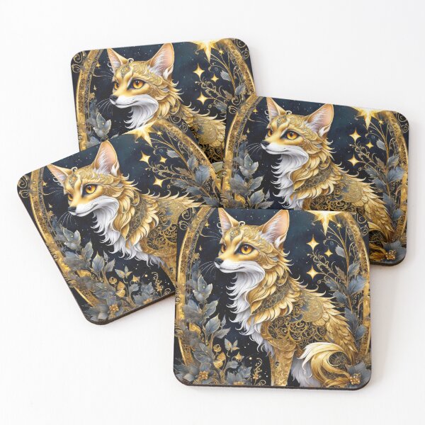 Item preview, Golden Mystic Fox designed and sold by cyberartstudiox.