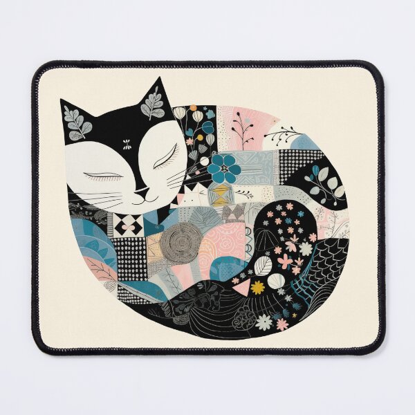 Item preview, Patchwork Cat designed and sold by RetroPrints.