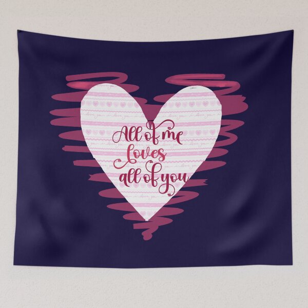 Item preview, Love Heart - All Of Me Loves All Of You - Valentine Day Gifts  designed and sold by ShreecreatE.