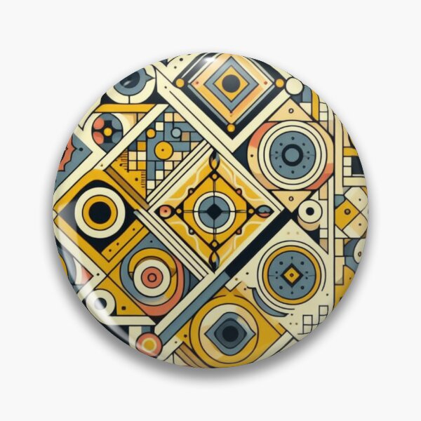 Item preview, Geometric Harmony: Squares and Circles Pattern designed and sold by FemmeFlair.