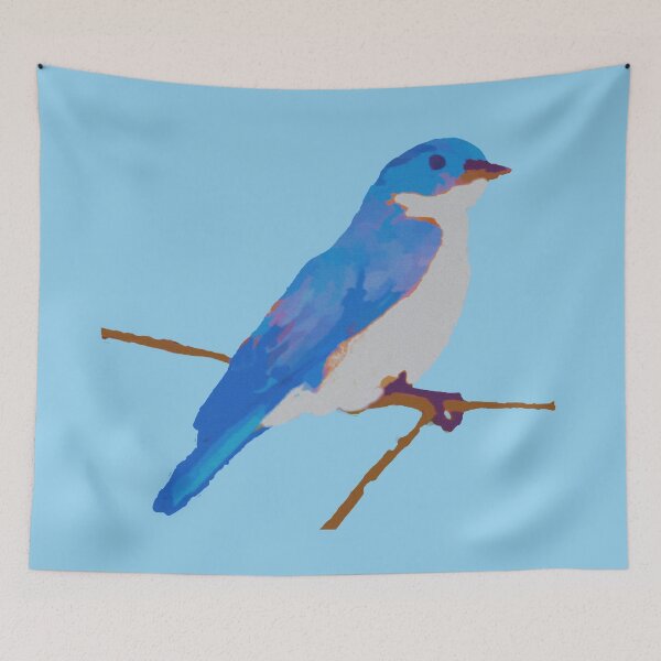 Item preview, Blue Thrush Digital Painting designed and sold by donwillisjrart.
