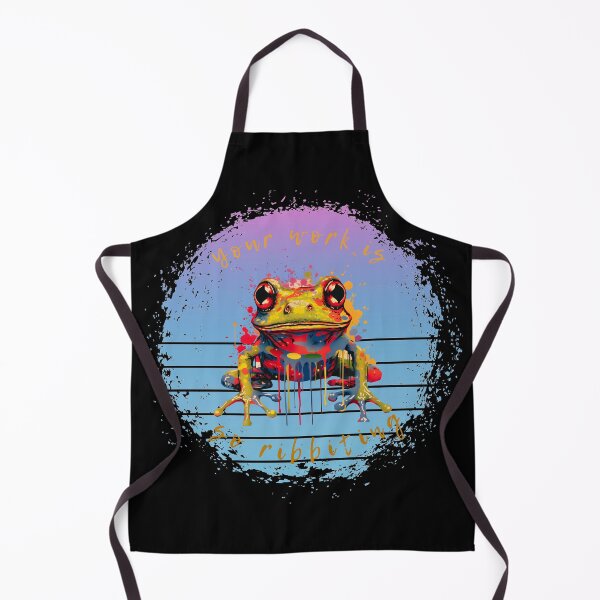 Item preview, Your Work Is So Ribbiting, Smilling Frog Meme designed and sold by LiliDedula.