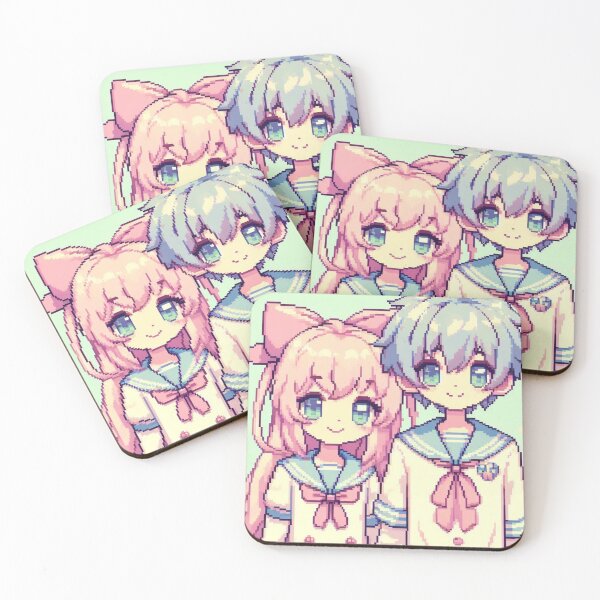 Item preview, Anime Amigos in Pastel Pixels designed and sold by pixelRatz.