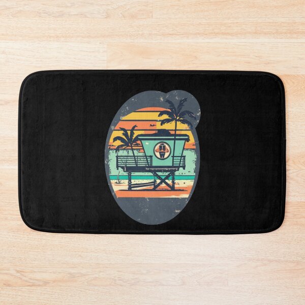 Item preview, Vintage colors sunset lifeguard's house designed and sold by desinganddecor.