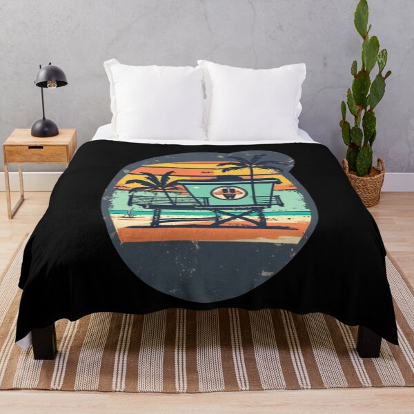 Item preview, Vintage colors sunset lifeguard's house designed and sold by desinganddecor.