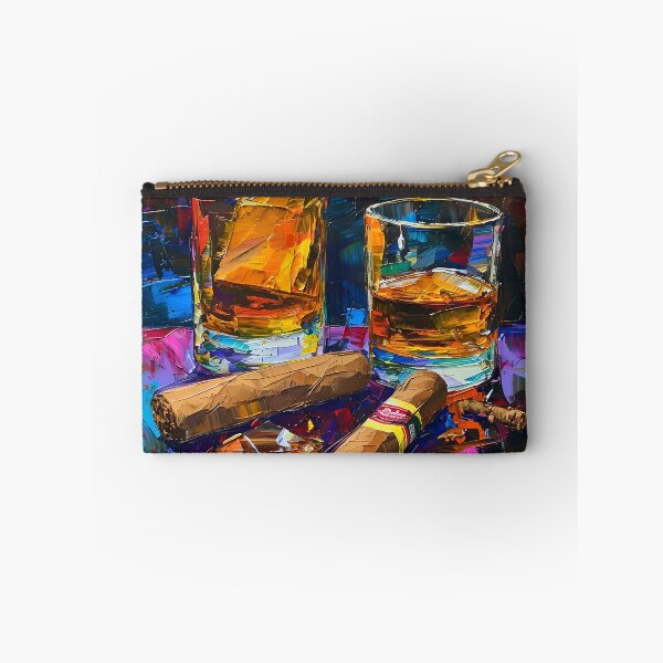 Artikelvorschau, Genussvolle Fusion aus Whisky und Zigarre, die sich langsam in farbenfrohen Tönen entfaltet entworfen und verkauft von OlfactoART Studio.