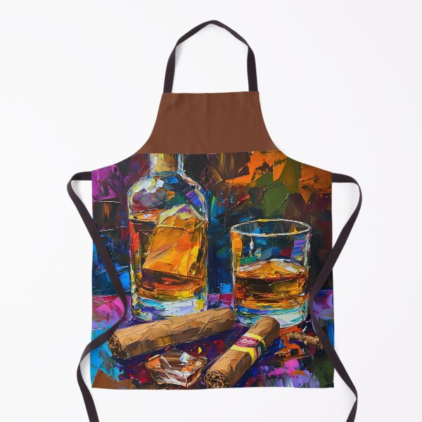Artikelvorschau, Genussvolle Fusion aus Whisky und Zigarre, die sich langsam in farbenfrohen Tönen entfaltet entworfen und verkauft von OlfactoART Studio.