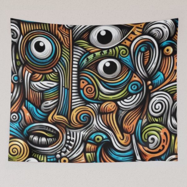 Artikelvorschau, Durchdringender Blick. Eine abstrakte Variation basierend auf Picassos Werk. Kreativität, Kunstfertigkeit, künstlerische Kunst, Kunstkenner entworfen und verkauft von 2012DreamVision.