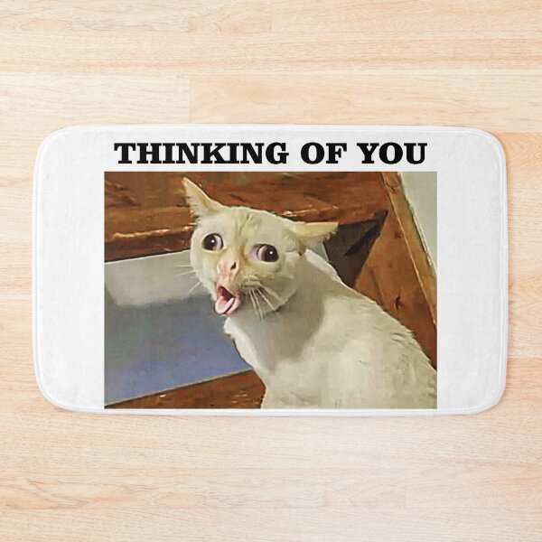 Item preview, funny cat puking meme thinking of you designed and sold by resindrop.