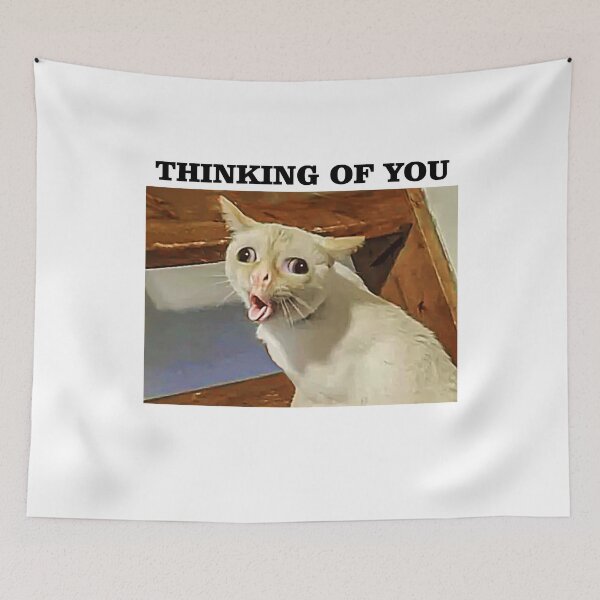 Item preview, funny cat puking meme thinking of you designed and sold by resindrop.