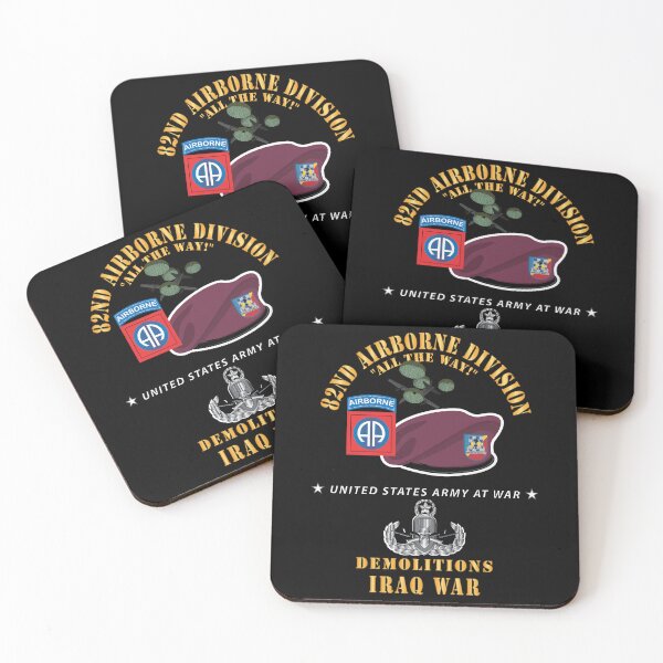 Item preview, Army - 82nd Airborne Div - Beret - Mass Tac - Maroon  - 82nd Avn Regt - Demolitions - Iraq War designed and sold by Military Insignia Products.