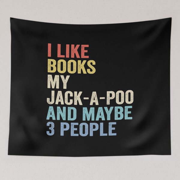Item preview, Jack-A-Poo Dog Lover Gift, Cute Book Dogs Lover - Bookish designed and sold by vzrnmichsudops.