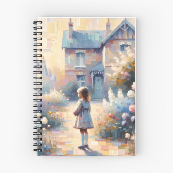 Item preview, Contemplative Morning: A Young Dreamer amid Blossoms designed and sold by RaveeStudio.