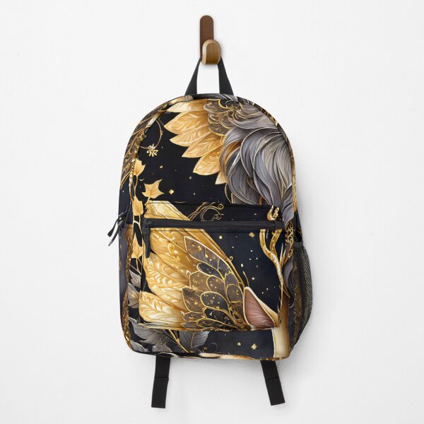 Item preview, Golden Winged Mystical Cat - Mysterious Golden Cat designed and sold by cyberartstudiox.