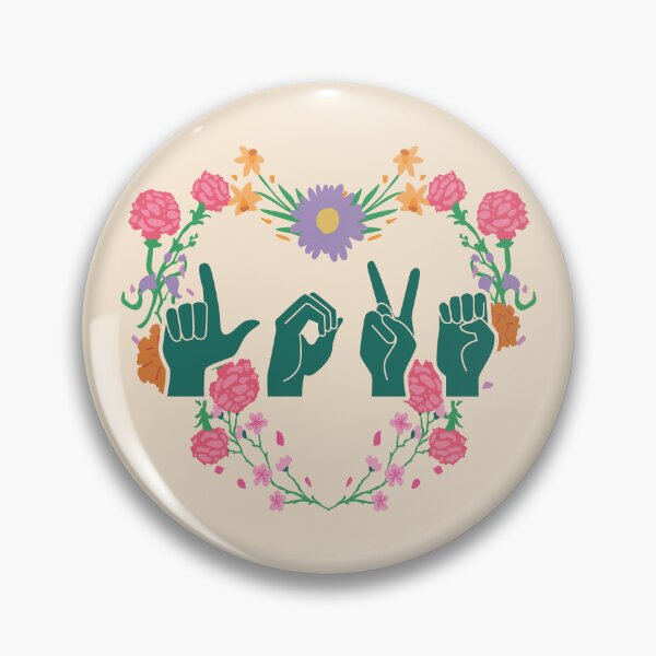 Item preview, ASL Love III - Valentine's Day designed and sold by Lemon Pepper.