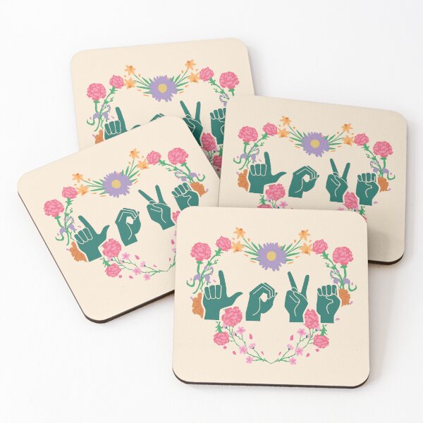 Item preview, ASL Love III - Valentine's Day designed and sold by Lemon Pepper.