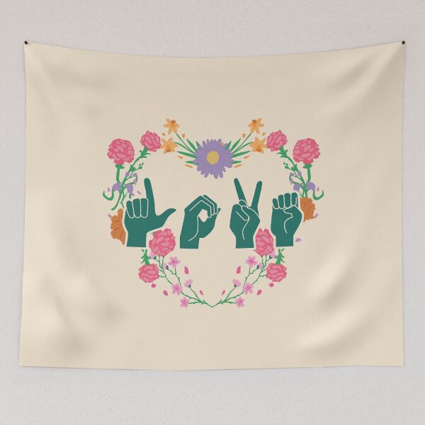 Item preview, ASL Love III - Valentine's Day designed and sold by Lemon Pepper.