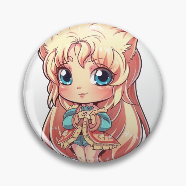 Artikelvorschau, Aufkleber Pin Chibi #20 entworfen und verkauft von AnimaBlu.