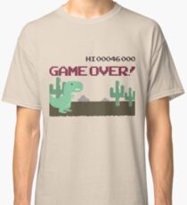 Gameover Dinosaur Classic T-Shirt