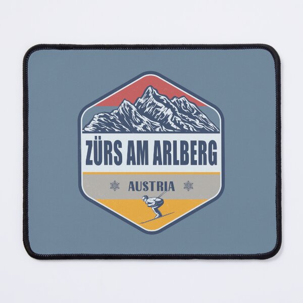 Item preview, Zurs am Arlberg Austria Vintage Skiing Design designed and sold by CynthiaGraphics.
