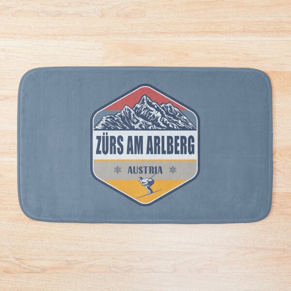 Item preview, Zurs am Arlberg Austria Vintage Skiing Design designed and sold by CynthiaGraphics.