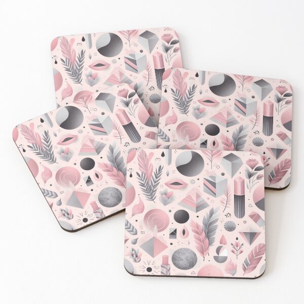 Item preview, Pink and grey aesthetic art deco designed and sold by CandyVenom.