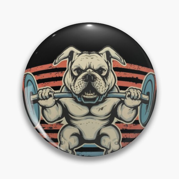 Item preview,  Pet English Bulldog Weightlifting designed and sold by SoulOfTrees.