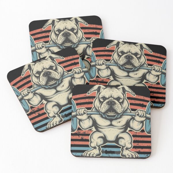 Item preview,  Pet English Bulldog Weightlifting designed and sold by SoulOfTrees.