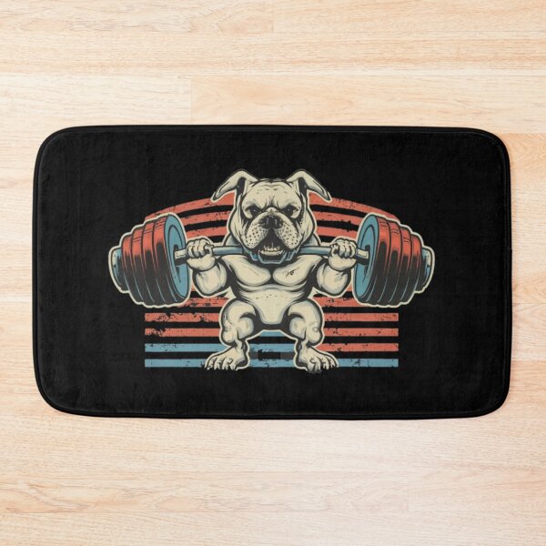 Item preview,  Pet English Bulldog Weightlifting designed and sold by SoulOfTrees.