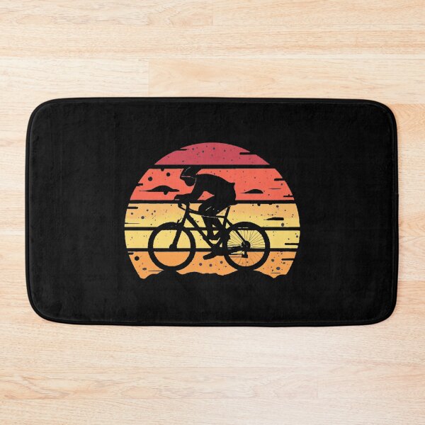 Item preview, Vintage sunset colors with colorful cyclist designed and sold by desinganddecor.