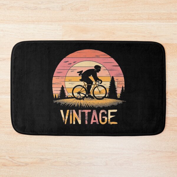 Item preview, Vintage sunset colors with colorful cyclist designed and sold by desinganddecor.