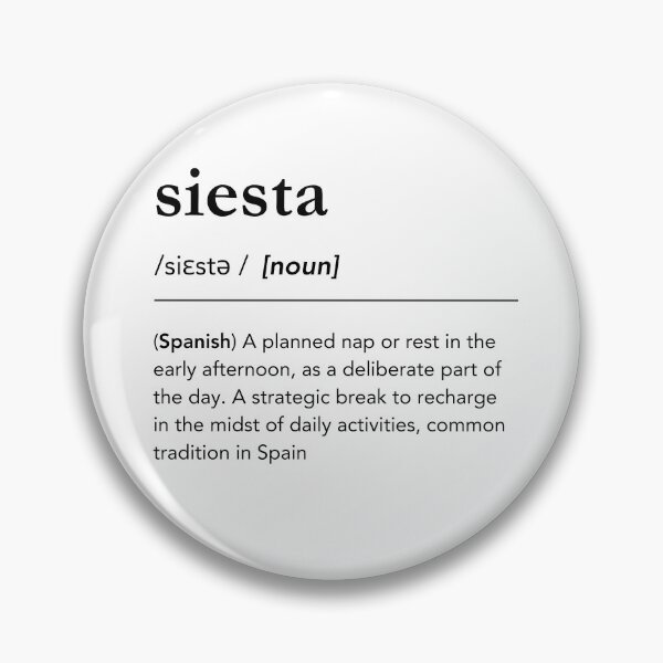 Item preview, Siesta definition. Siesta meaning. Meaning of siesta. Gift for spanish teacher. Spanish words with english designed and sold by lagunaklein.