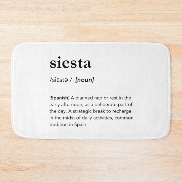 Item preview, Siesta definition. Siesta meaning. Meaning of siesta. Gift for spanish teacher. Spanish words with english designed and sold by lagunaklein.