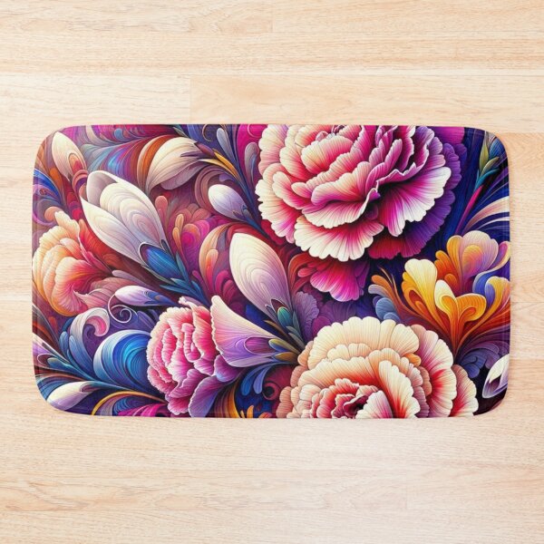 Item preview, Psychedelic Floral Whirl Carnation Dream designed and sold by NAFDesigns.