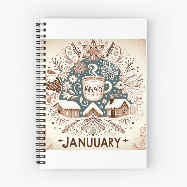 Item preview, "Cozy January Warmth: Coffee and Snowflakes" designed and sold by Fourseason664.
