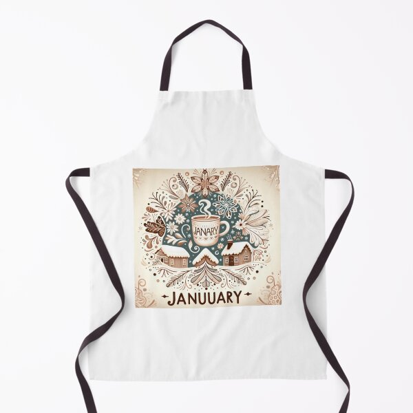 Item preview, "Cozy January Warmth: Coffee and Snowflakes" designed and sold by Fourseason664.