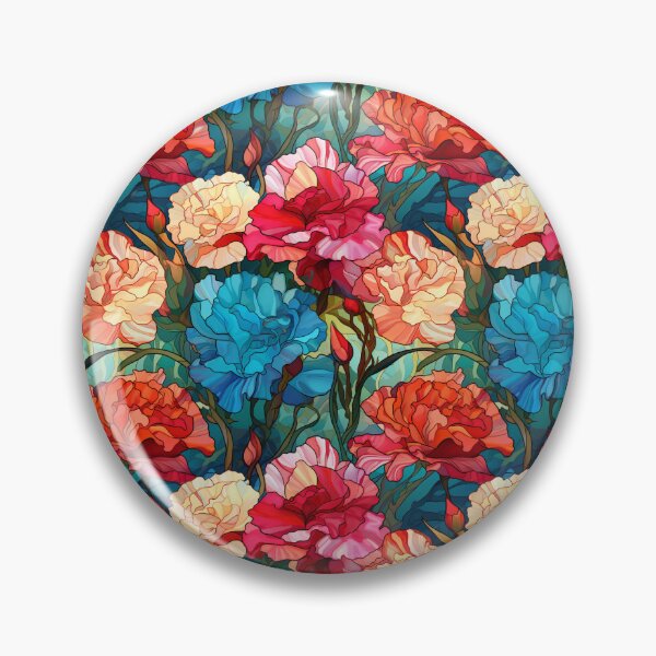 Item preview,  Botanical Floral Pattern, Flowers, Aesthetic, Stained Gass designed and sold by whiteraven-shop.