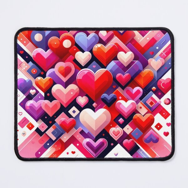 Item preview, "Cubist Love: Geometric Heart Mosaic" designed and sold by Fourseason664.