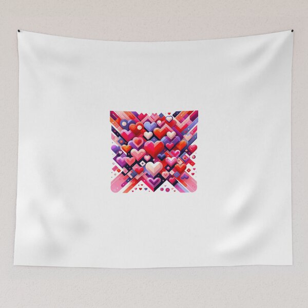Item preview, "Cubist Love: Geometric Heart Mosaic" designed and sold by Fourseason664.