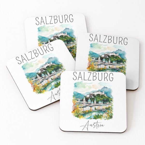 Item preview, Watercolor Design of Salzburg - Austria designed and sold by Sketch-Shack.